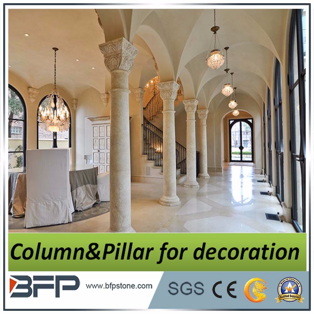Natural Marble Stone Hollow Columns