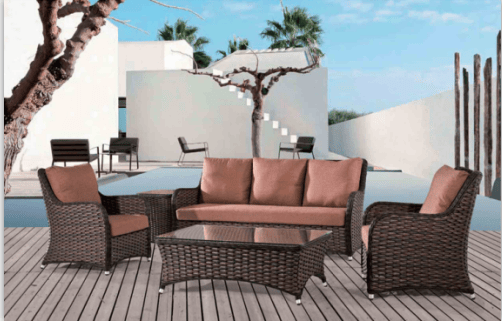 Outdoor Leisure Alu Rattan Sofa
