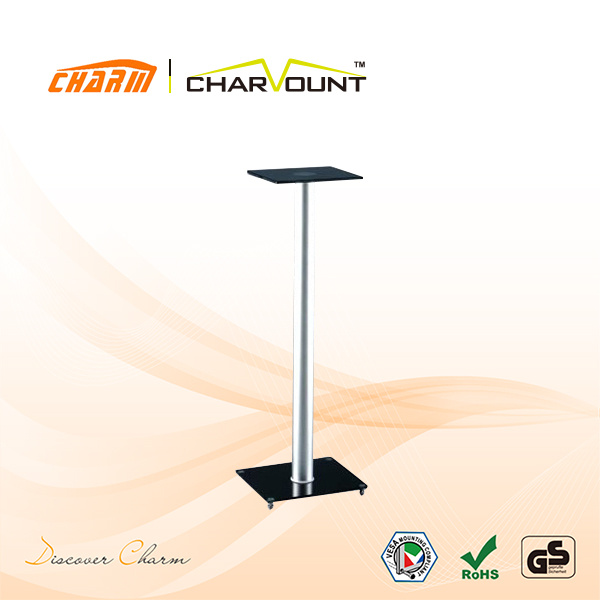 Popular Tempered Glass Speaker Stand in China (CT-SS-33B)