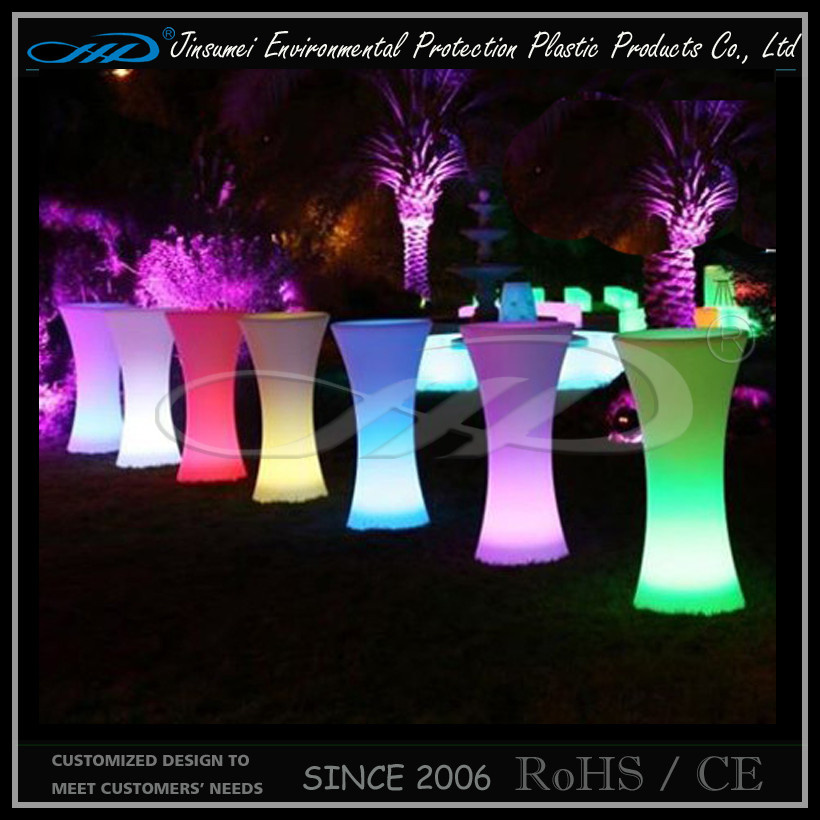 Cocktail Round Bar Table LED Furniture for Club KTV Restaurant