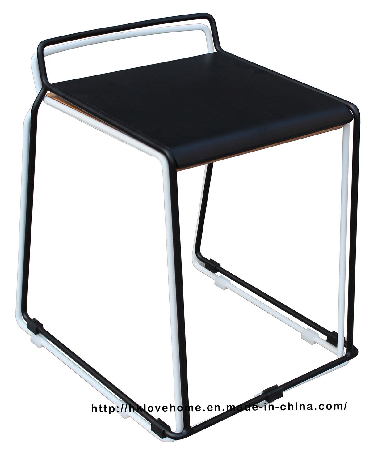 Modern Replica Steel Furniture Wooden Stackable Dining Bar Stools