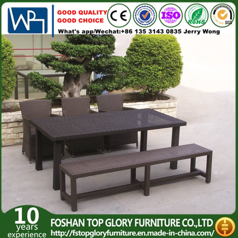 Wicker Rattan Garden Furniture Dining Set for Outdoor (TG-JW46)