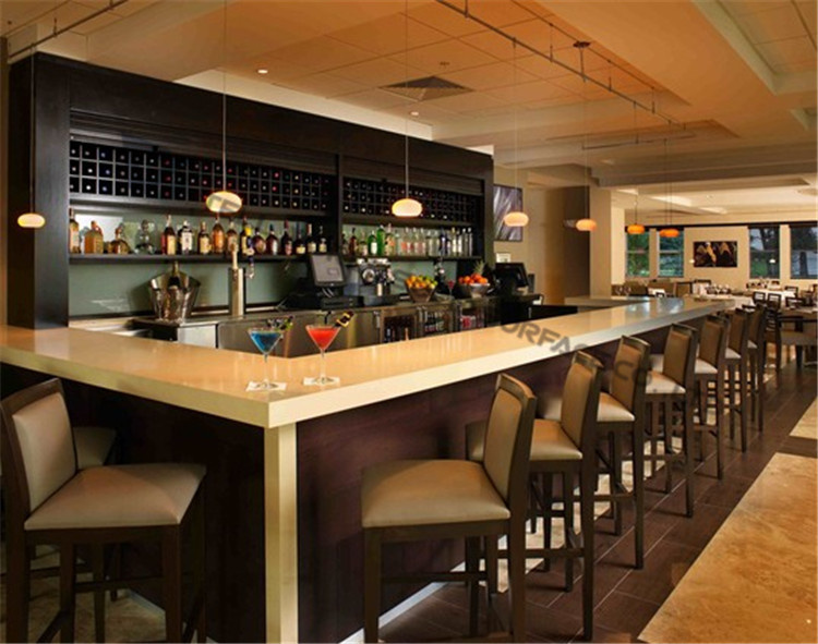 Modern Bar Counter Design Commercial Bar C Ounter Juice LED Bar Counter for Sale