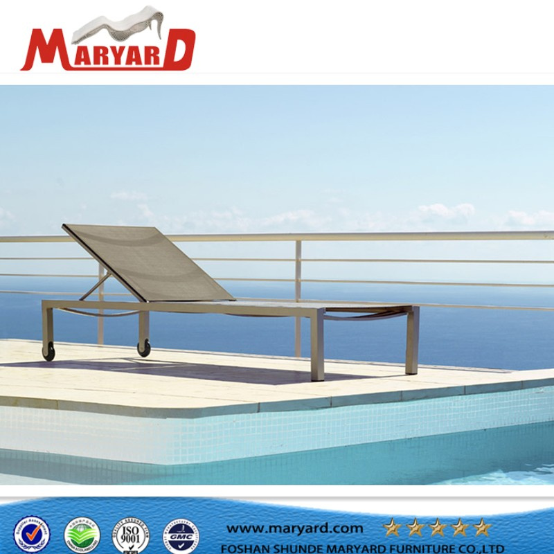Aluminum French Chaise Lounge and Garden Chaise Lounge Chair