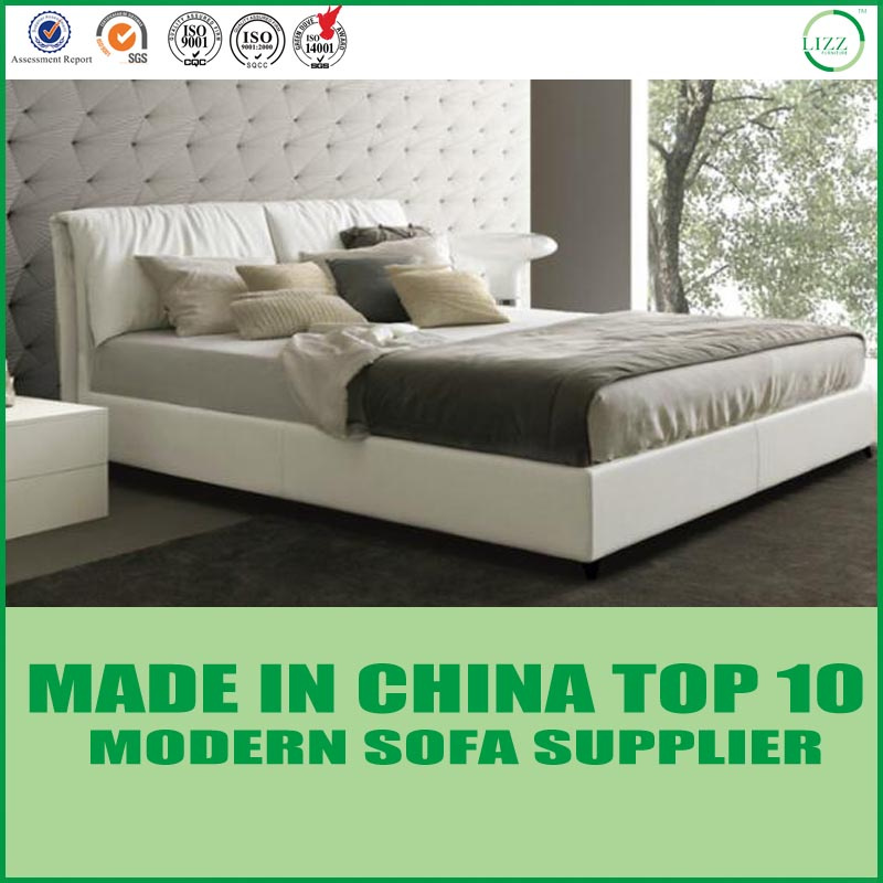 American Bedroom Furniture Soft Leather King-Size Bed