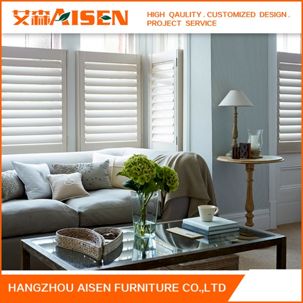 Factory Price Interior Door Shutter Wood Plantation Shutters