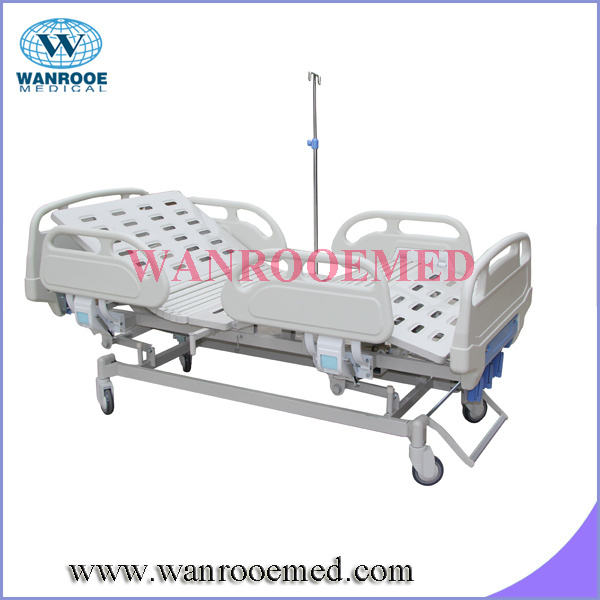 Bam300 Medical Furnitures Movable ABS 3 Crank Hospital Manual Bed