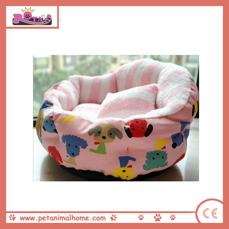 Cartoon Cute Warm Pet Bed in Pink