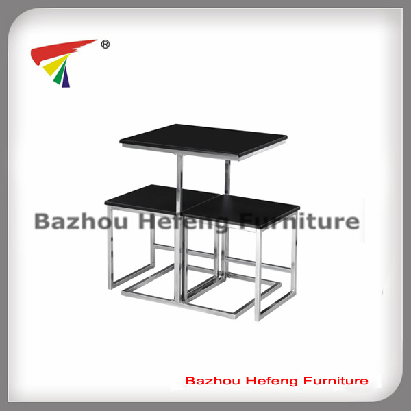 2017 Cheapest Hot Sell Square Shaped Glass Coffee Table (CT122)