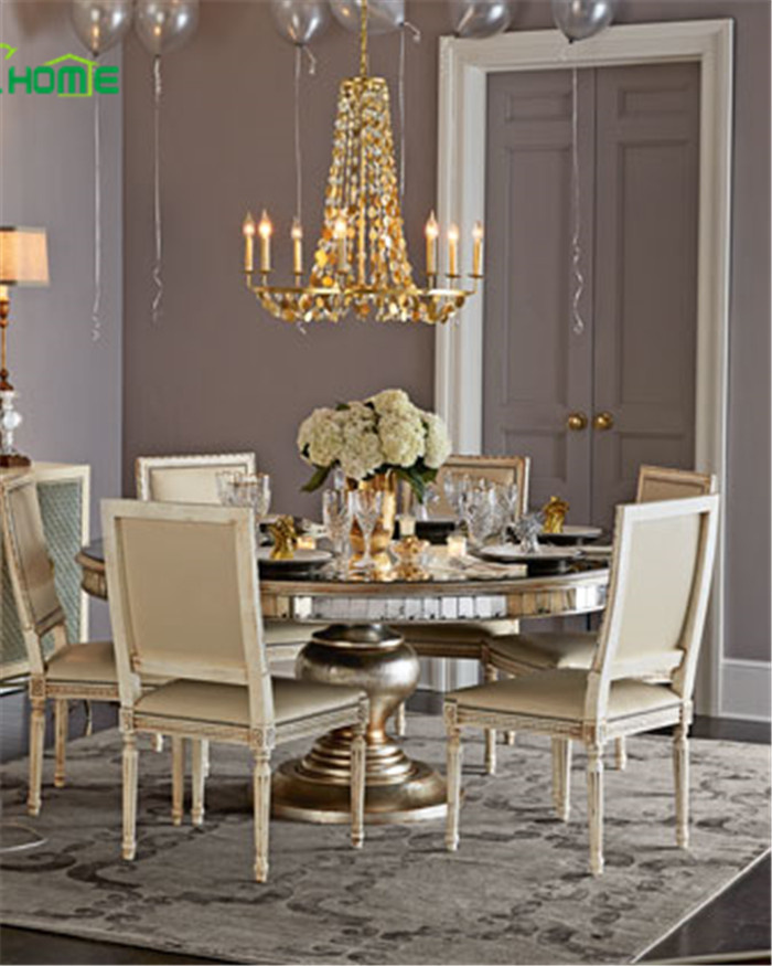 New Design Modern Mirror Round Coffee Dinning Table