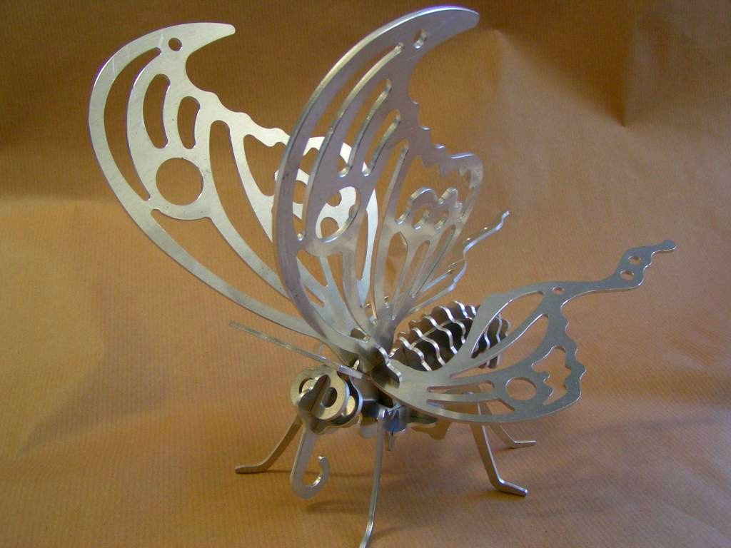 Laser Cutting Metal Crafts Customizable Schmetterling-3mm