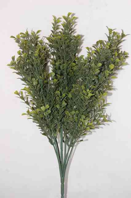 PE Two-Tips Boxwood Artificial Plant for Home Decoration (48430)