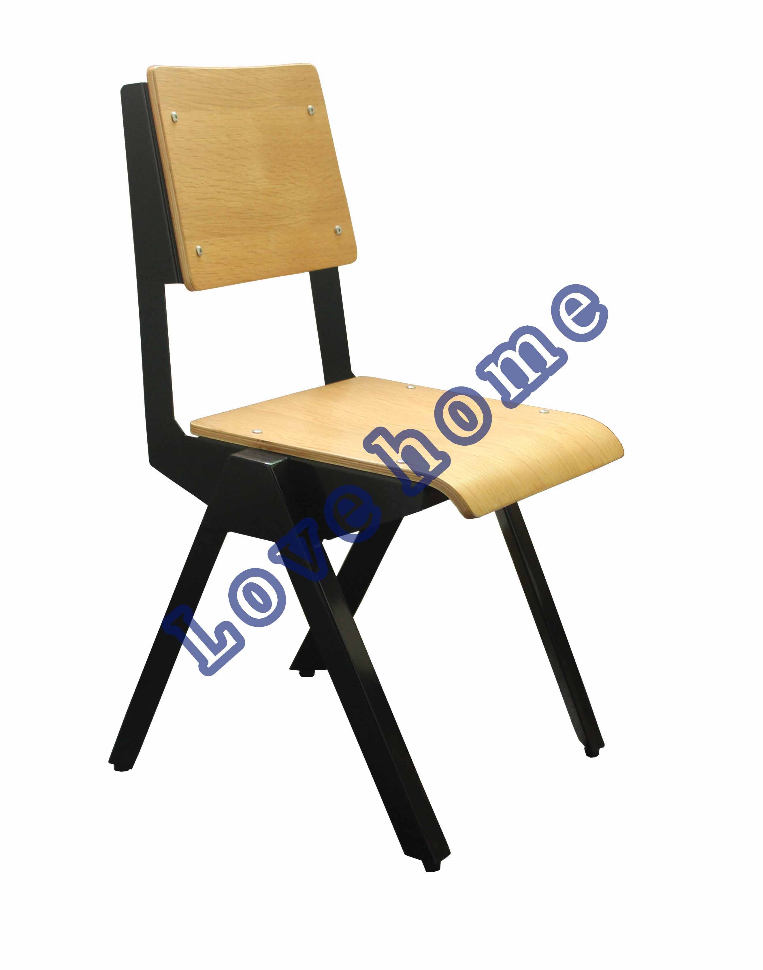 Modern Metal Dining Restaurant Furniture Wooden Chair
