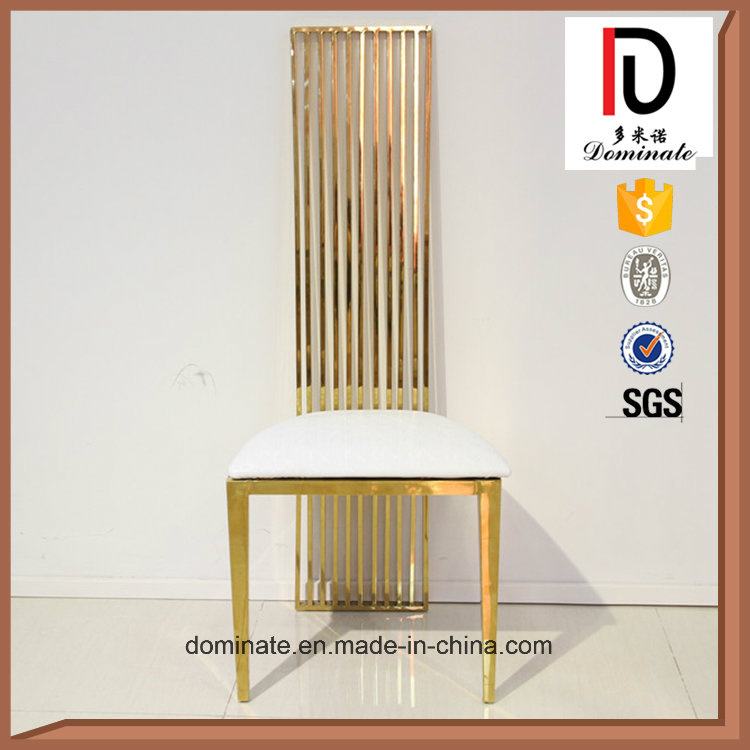 Modern New Design Gold Stainless Steel Hotel Dining Chair