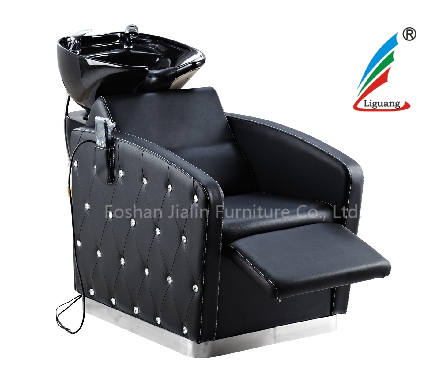 2018 New Hair Washing Salon Footrest Electric Adjustable Shampoo Chair