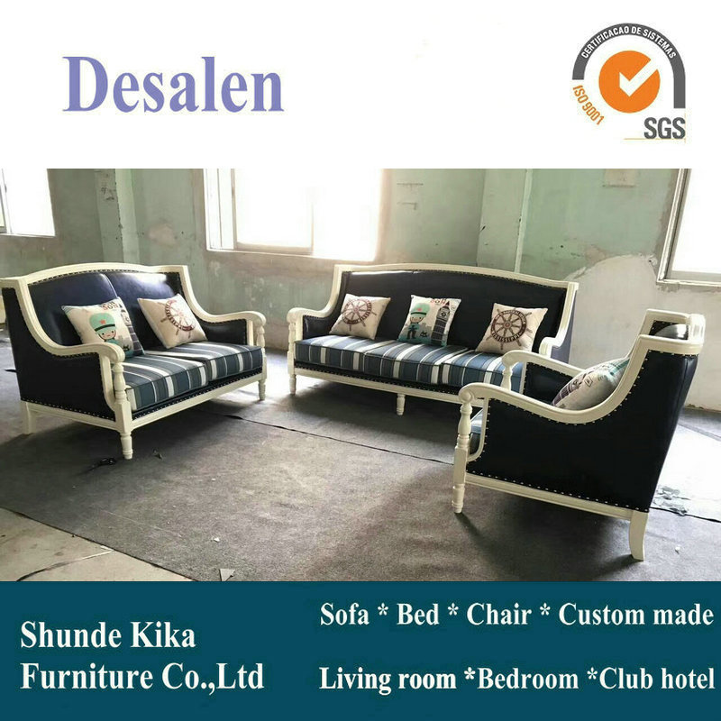 New Arrival America Style Leather Sofa for Home Furniture (6011#)