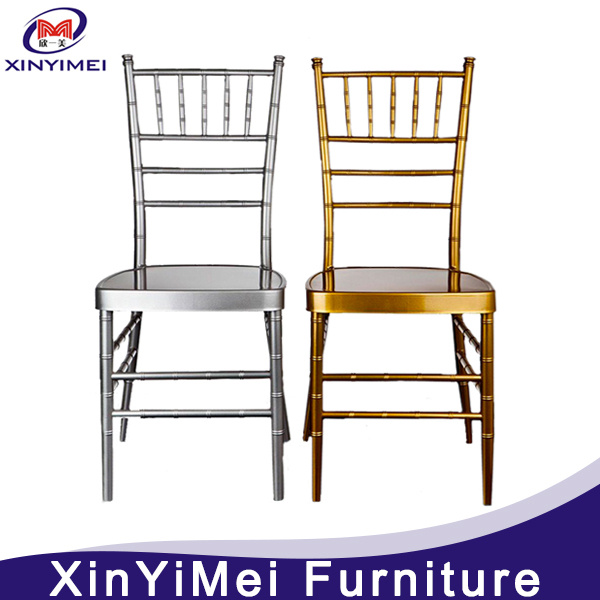 Stacking Aluminum Metal Resin Hotel Restaurant Wedding Chiavari Chair (XYM-ZJ02)