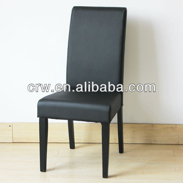 Rch-4040 Black Chair PU Leather Dining Chair