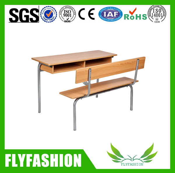 Wooden Furniture School Table and Bench (SF-09D)