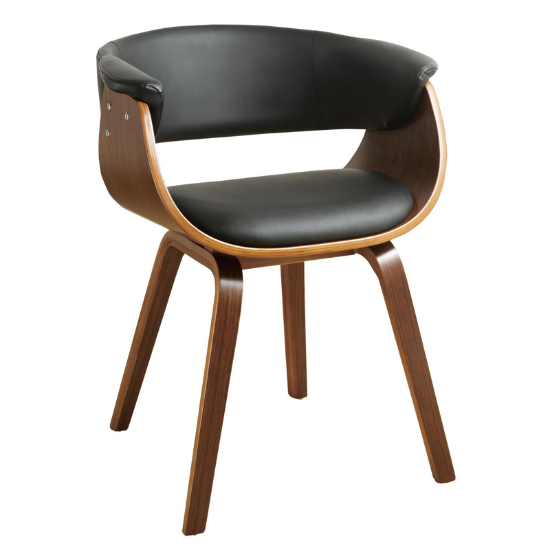 Walnut Veneered Bentwood Dining Chair (W15857-4)