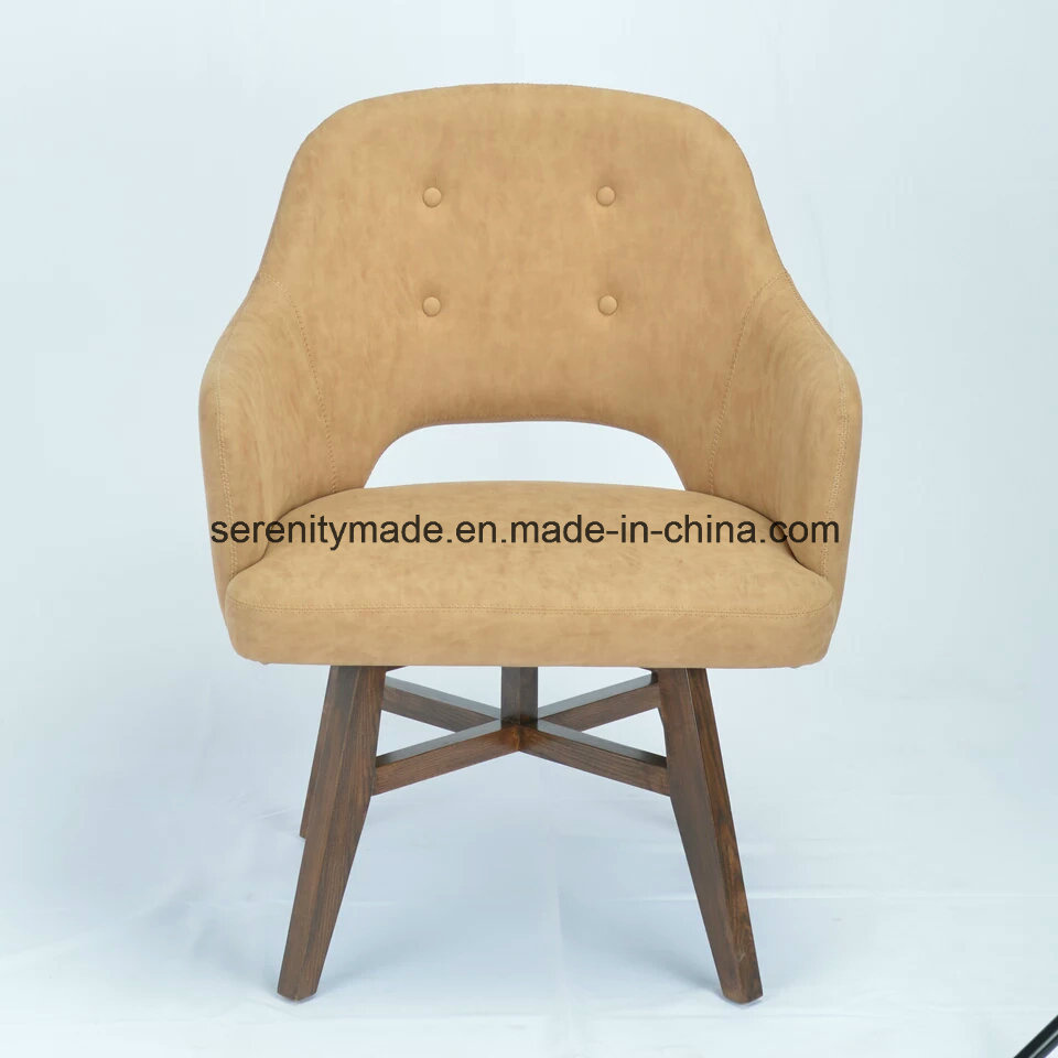 Antique Wholesale Apricort Tufted Single Home/Living Room Sofa Chairs