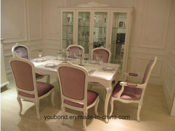 Y06 Solid Wood Hand Carved Fresh Color Dining Table