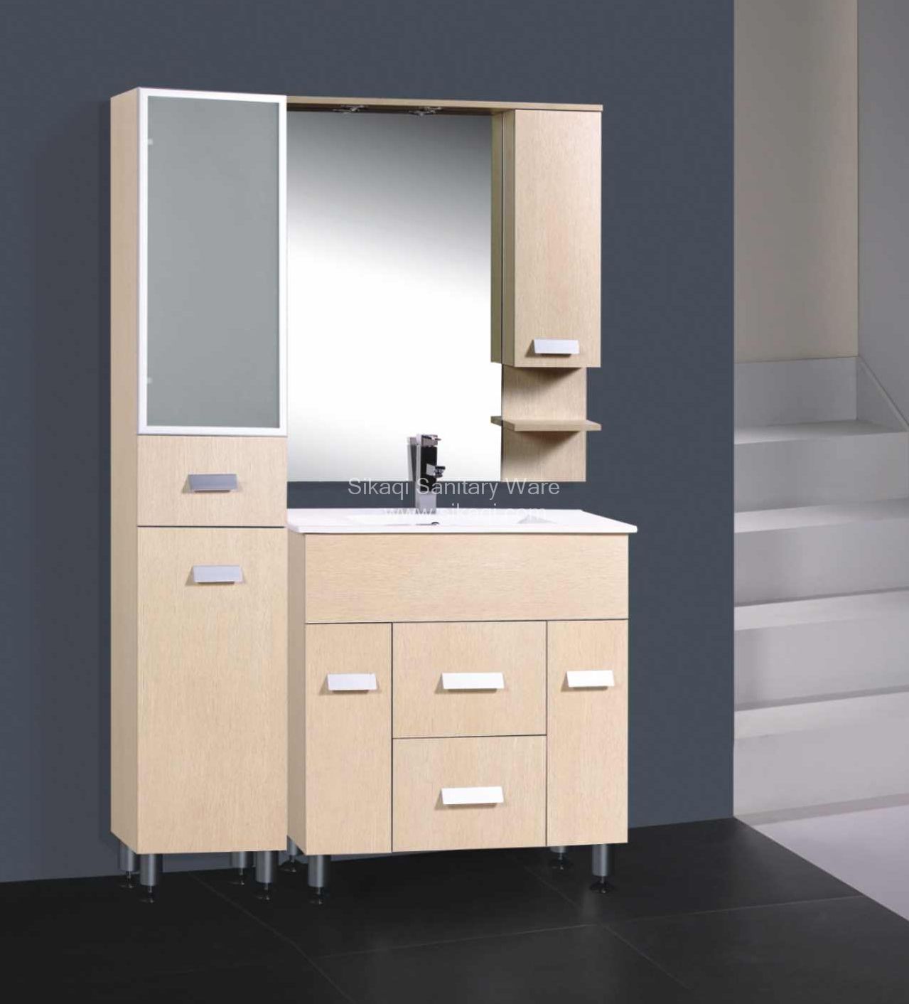 Classic Bathroom Cabinet with Melamine Lamination