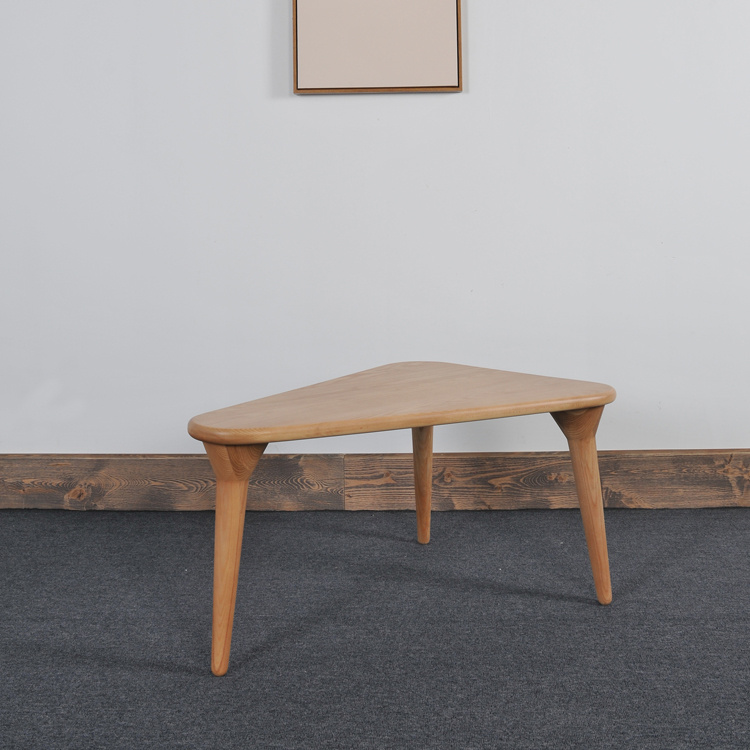 Fashion Design Home Furniture Solid Wood Triangle End Table