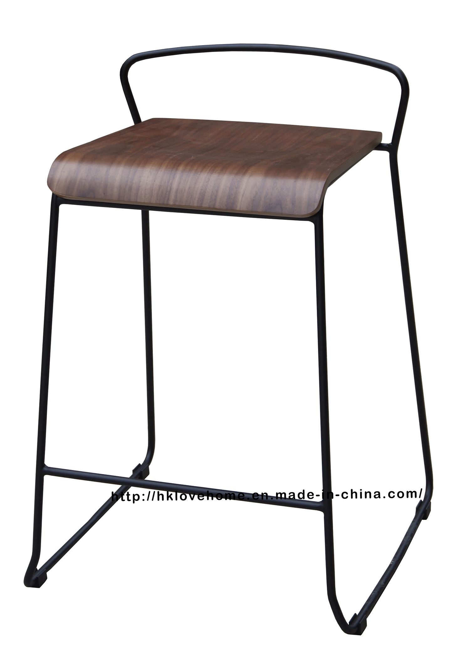 Modern Replica Steel Furniture Plywwod Counter Bar Stools
