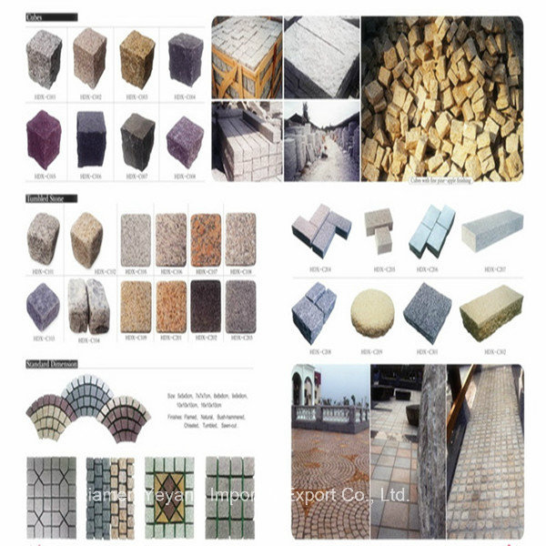 Natural Granite & Marble & Cobble Decoration Stone for Paving, Garden, Wall