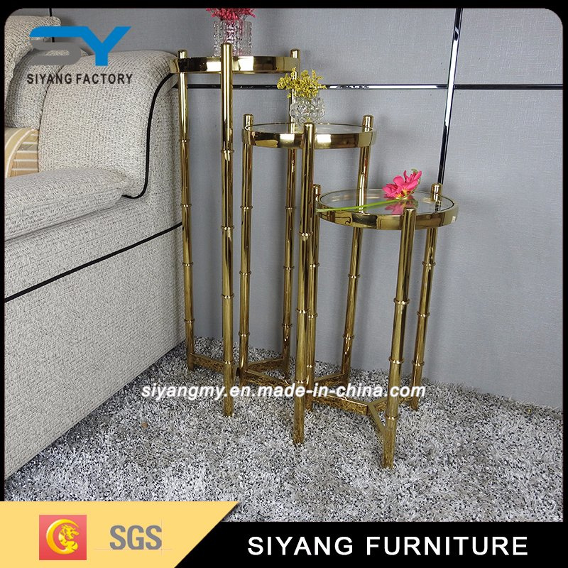 Eurpean Design Wedding Pedestal Gold Flower Stand