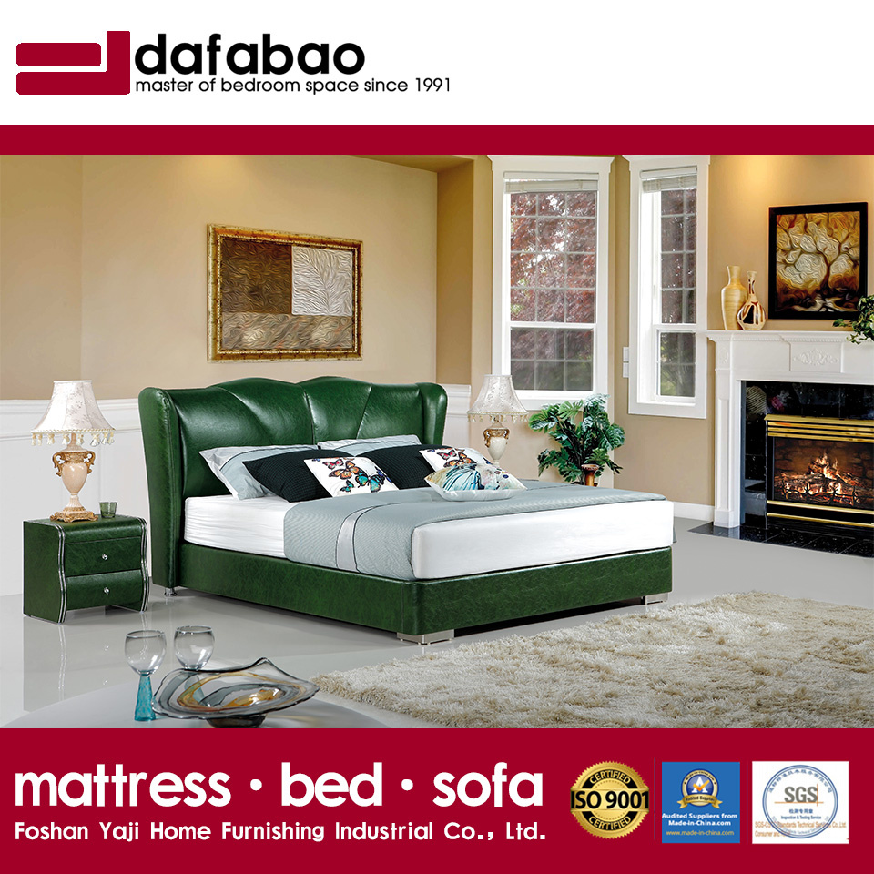 Modern Style Genuine Leather Bed for Hotel Furniture -Fb3070