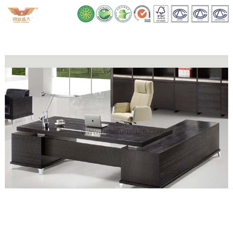 Modern Luxury Office Desk, L Shaped Executive Desk Office Table