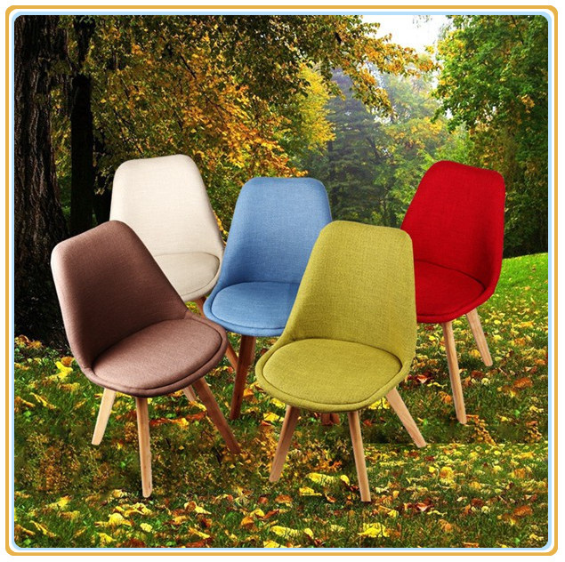 Home Furniture with Khaki Fabric Cover and Original Wooden Legs