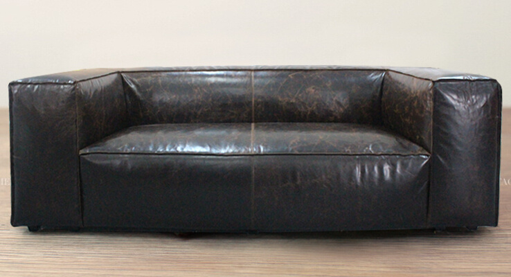 Living Room Sofa, 3-Seater Sofa, Fulham Leather Sofa Yh-309