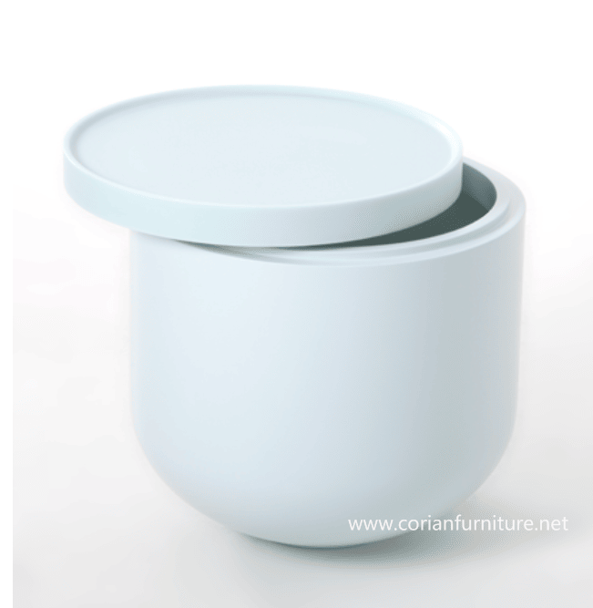 Special Design Corian Coffee Table Ice Blue