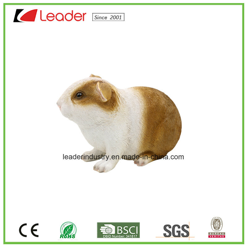 Hand-Painted Lovely Bamboo Rat Figurine for Home and Garden Decorative
