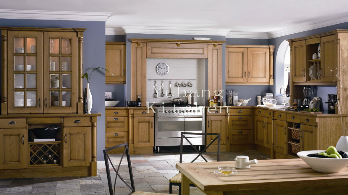 Solid Wood Kitchen Cabinet #142