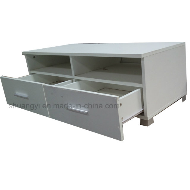 MDF Wooden High Glossy TV Cabinet Designs with Showroom
