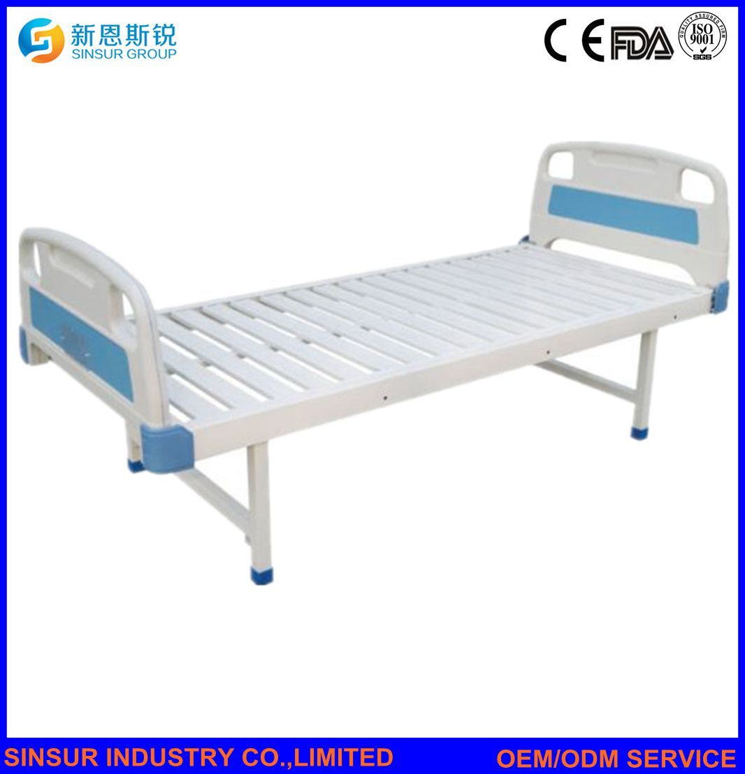 China Supply Simple Hospital Ward Use Nursing Medical Flat Bed