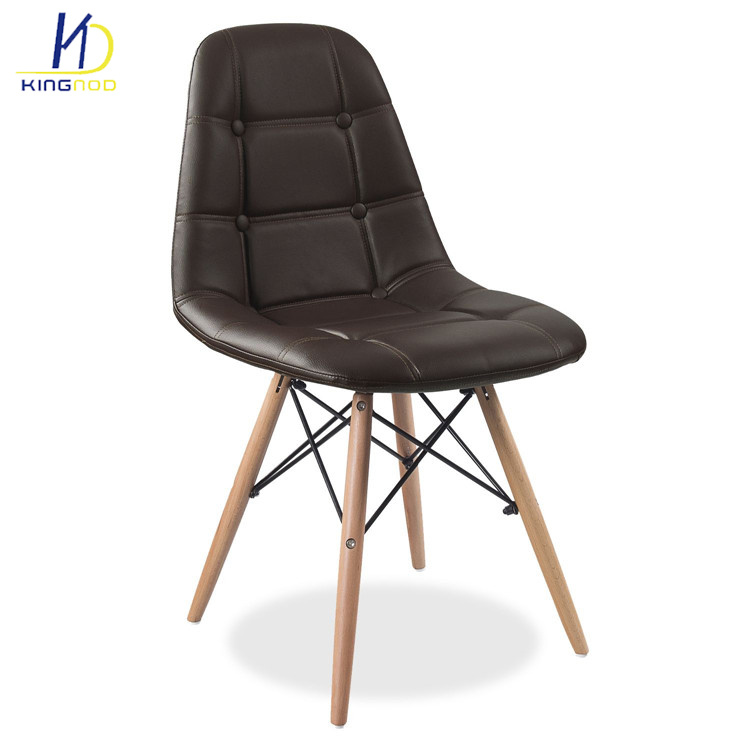 Eames Eiffel Chair with PU Leather Seat