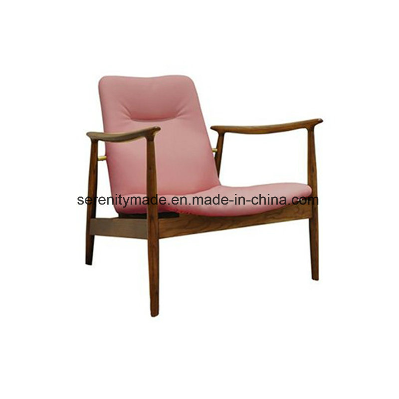 Restaurant Furniture Single Seater Wooden Frame Sofa Chairs