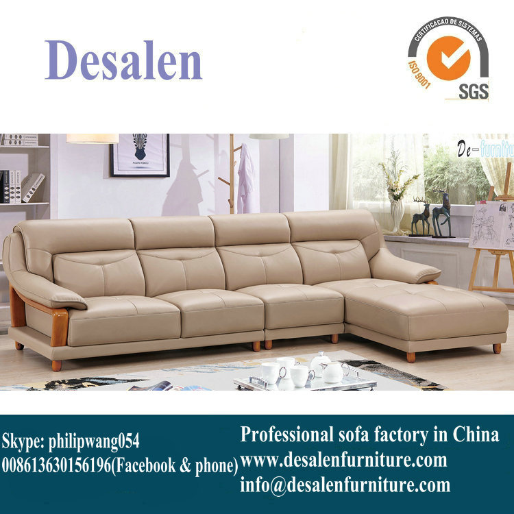 2017 Canton Fair New Arrival Factory Wholesaler Price Leather Sofa (8063)