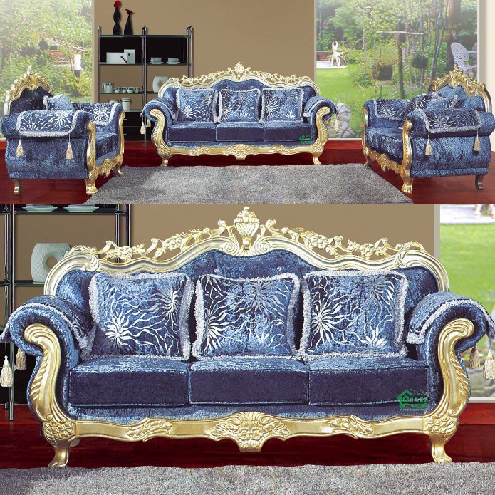 Wood Sofa Set with Corner Table for Home Furniture (929B)
