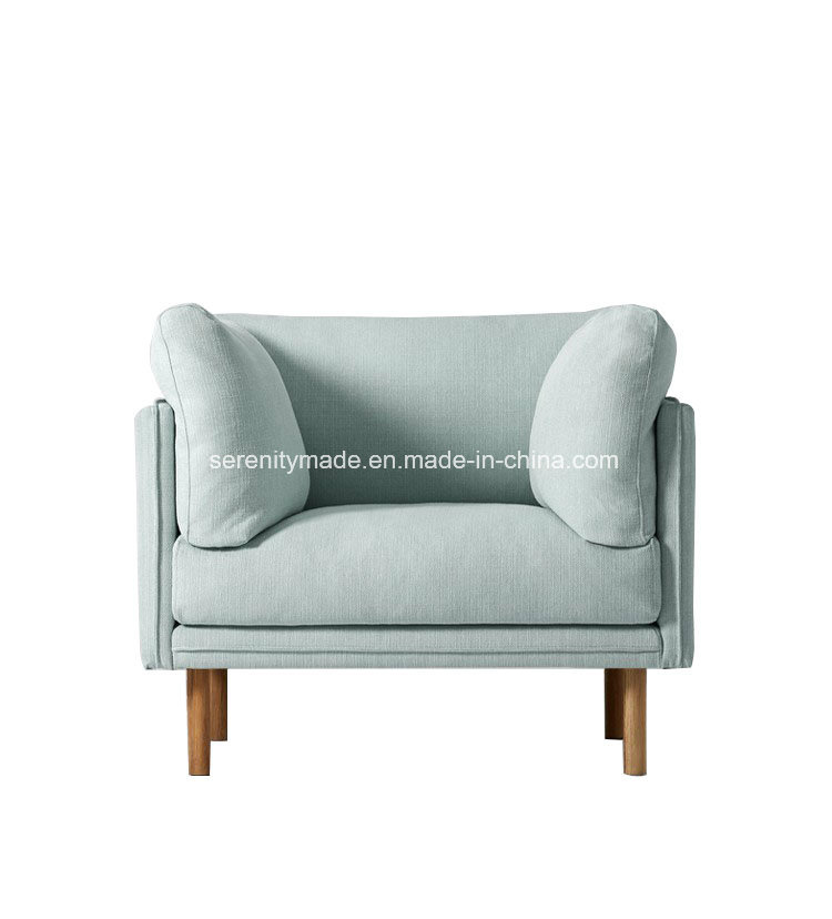 Hot Sale Best Quality Living Room Luxury Fabric Chair Sofa with Big Pillows for Reading