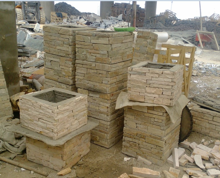 Decorative Slate Natural Stone Column (SMC-PC050)