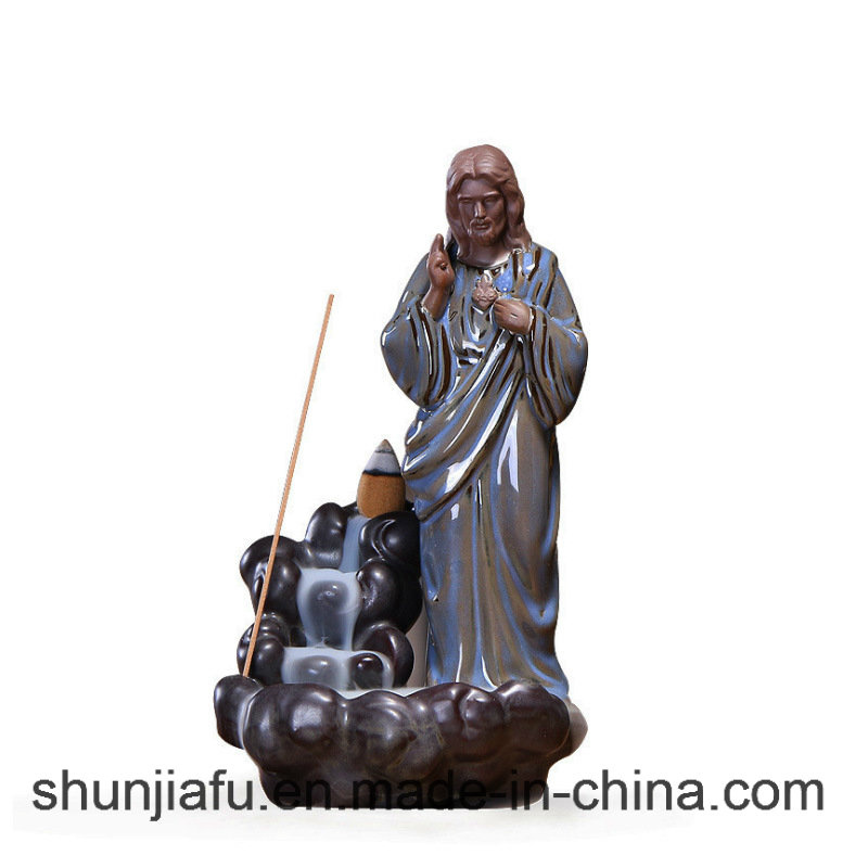 Ceramic Jesus Incense Burner for Decoration
