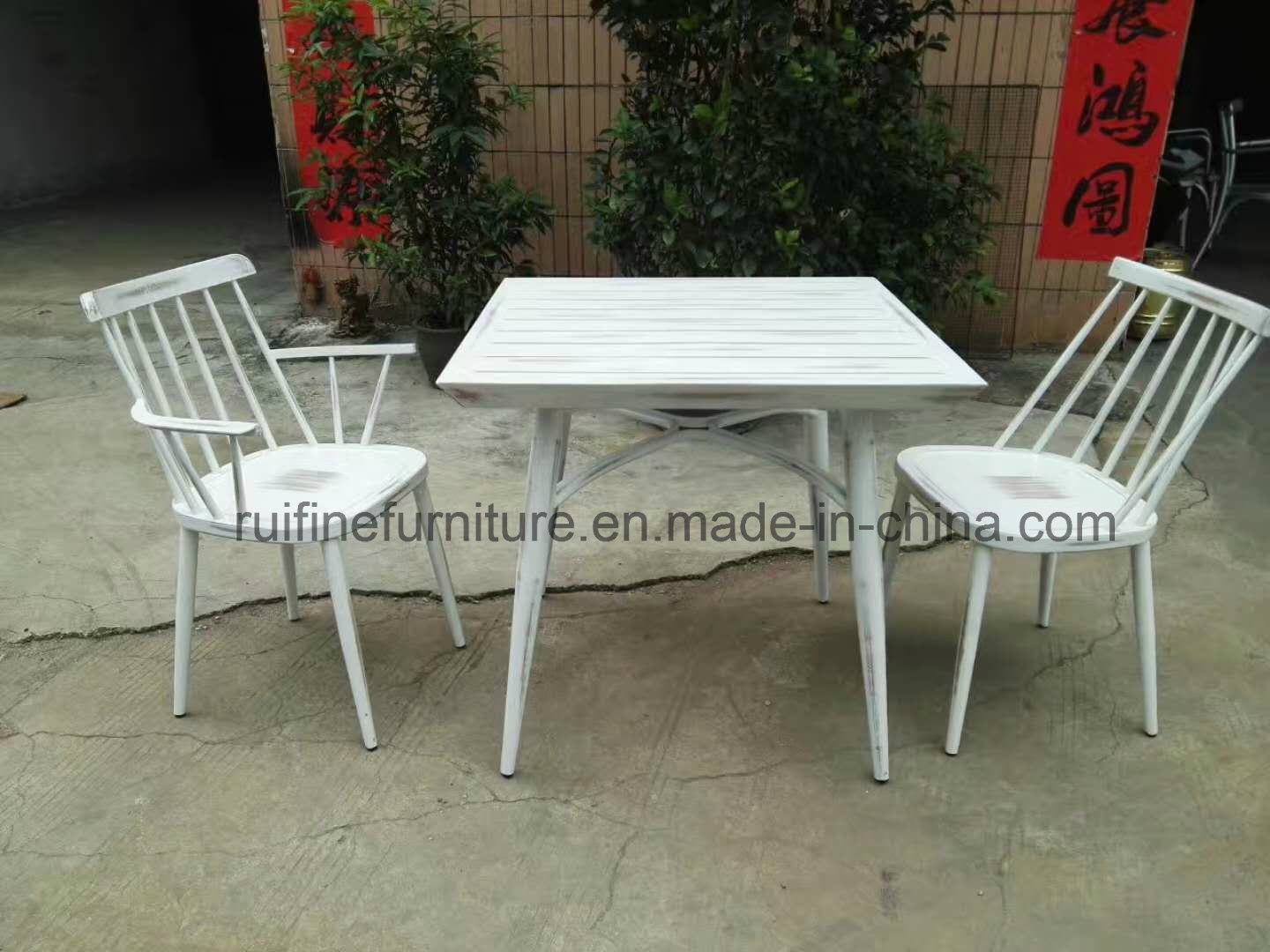 Cafe Decoration Hand-Made Retro Design Arm Chairs