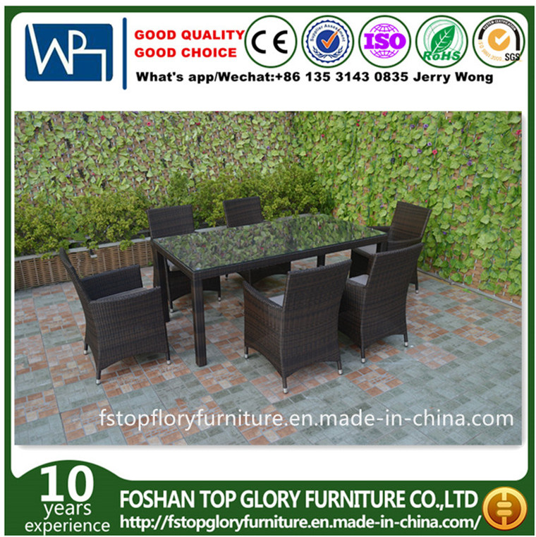Viro Rattan Outdoor Dining Table Chair Set