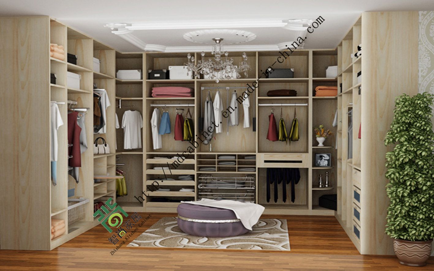 2017 Wardrobe Bedroom Furniturewhite (zs-022)